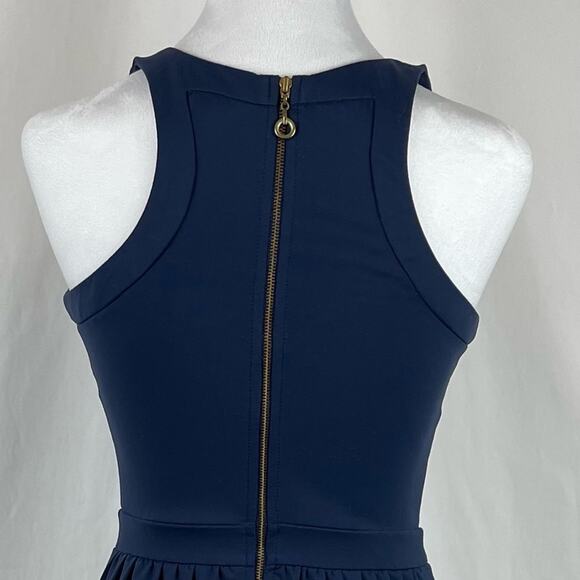 Cynthia Rowley  Dark Blue Fit & Flare Party Date Dress NWOT Size XS - Picture 5 of 11